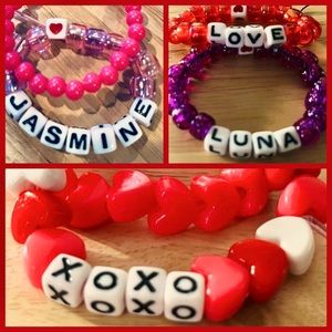 Personalized Custom Beaded Name Bracelets